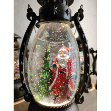 Зимова казка музичний новорічний світильник, декор світильник від usb Snow Lantern