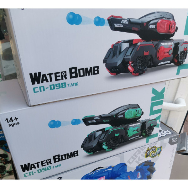 Танк на радіокеруванні стріляючий орбізами + керування рукою Water bomb