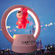 Милый детский ночник мини Розовый медведь"Lotso Bear" в воздухе светодиодный, Оригинальные детские ночники
