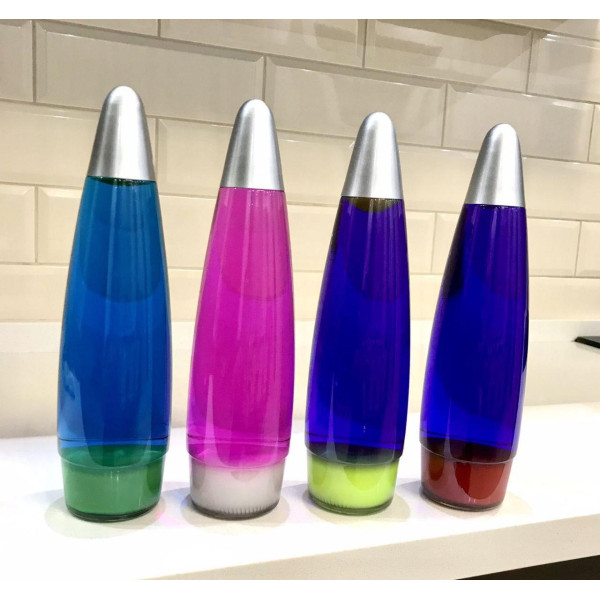 Лава лампа нічник 34 см синя червона Lava lamp настільний світильник нічник для дому та офісу