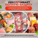 Пакети для вакууматора 20 см на 5 метрів для харчових продуктів рифлені, Плівка рулон для вакуумування їжі