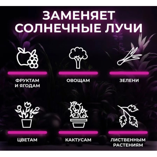 Настільна фітолампа повного спектра на прищіпці, 5 USB LED-фітолампа для рослин і кольорів, фітосвітильник