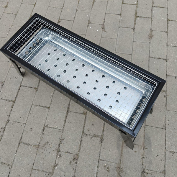 Міні мангал BBQ Grill 60×22×33 - складаний портативний гриль для дачі, пікніка та походів
