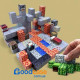 Магнітний конструктор з кубиків Шахта з лавою 143 шт. Minecraft Magnetic Cube H063 — кубики майнкрафт