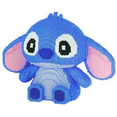 Великий конструктор Стіч 50 см 3Д Magic Blocks синій Stitch Angel 12000 деталей