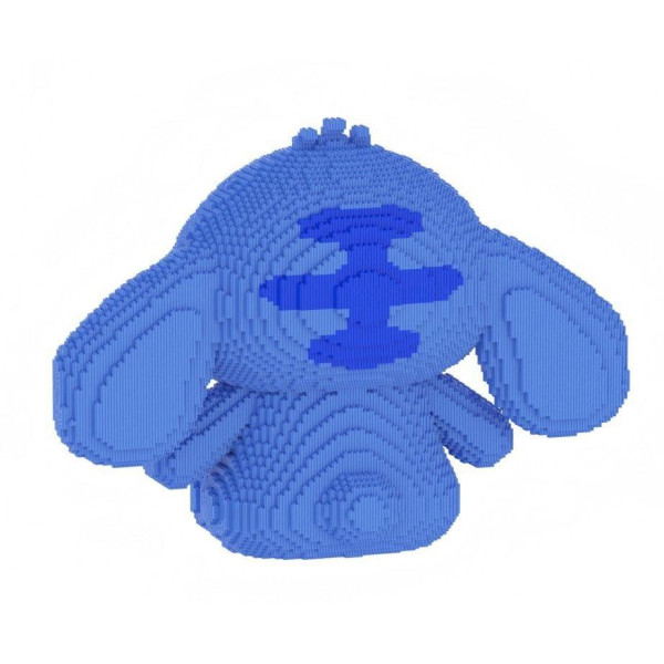 Великий конструктор Стіч 50 см 3Д Magic Blocks синій Stitch Angel 12000 деталей