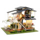 Румбокс 3д Вілла «Сад Моне»‎ ‎ DIY DollHouse + пилозахисний купол з led-підсвічуванням 23x24x32 см