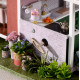 Румбокс 3д Вілла «Сад Моне»‎ ‎ DIY DollHouse + пилозахисний купол з led-підсвічуванням 23x24x32 см