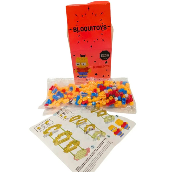 Конструктор 3D Барт Сімпсон Magic Blocks "Мультгерої" 12 см