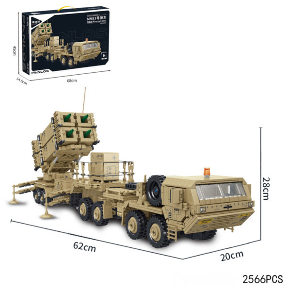 Конструктор «Армійська вантажівка PANLOS M983 Missile Truck», 2566 деталей | Колекційна модель у стилі тактичної спецтехніки