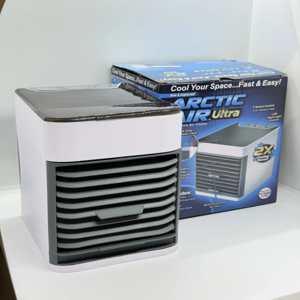 Портативний usb міні-кондиціонер Arctic Air Cooler — вентилятор-охолоджувач з водою та льодом, 3 швидкості
