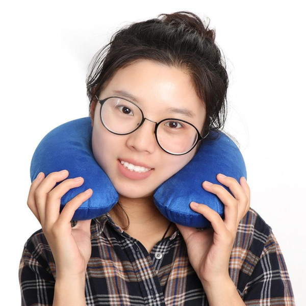 Універсальна подушка для подорожей — дорожня подушка Foam Travel Pillow