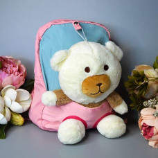 Дитячий рюкзак з іграшкою "Teddy" Рожево-Бірюзовий