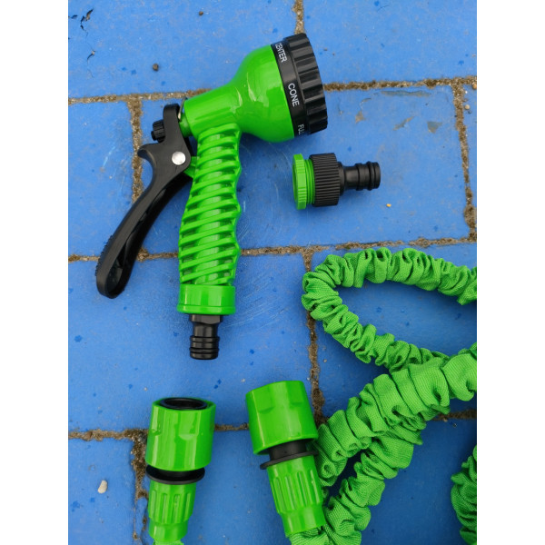 Поливальний шланг 52,5 метра Magic Hose — саморозтягувальний, гнучкий, з розпилювачем для саду та городу