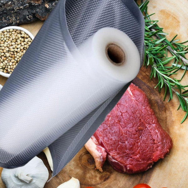 Плівка для вакууматора 30 см на 5 метрів для харчових продуктів рифлені, рулони для вакуумування їжі