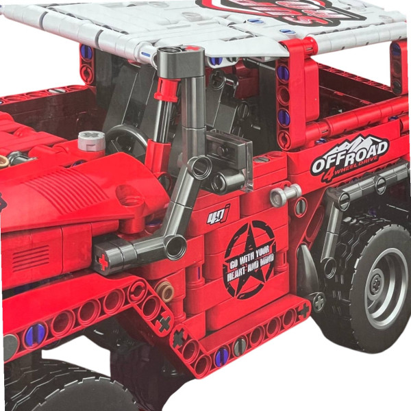 Конструктор джип для хлопчиків Racing Off-Road 910 деталей, вік 6+, позашляховик з pull-back