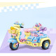 Констуктор Скутер з коляскою 19 см Healing Moe Motorcycle, 3Д конструктор мотоцикл байк блакитного кольору