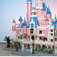Конструктор замок «Рожева мрія» Panlos 613003 Dream Castle (10 068 деталей, висота 78 см)