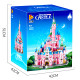 Конструктор замок «Рожева мрія» Panlos 613003 Dream Castle (10 068 деталей, висота 78 см)