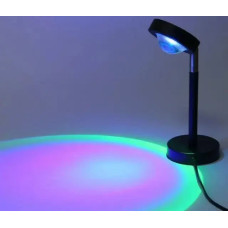 Сансет Лампа проєкційна LED sunset lamp для селфі RGB з пультом
