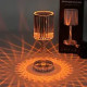 Нічник кришталева лампа з проєкцією, Декоративний LED світильник Crystal light
