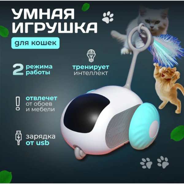 Іграшка для кішок бадмінтон інтерактивна Smart Interactive Car Toy Type-C
