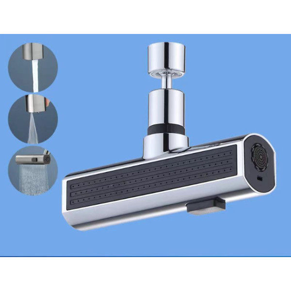 Насадка на кран для змішувача на кухню SHOWER HEAD поворотна на 360гр аератор для кріплення до водопровідного крана