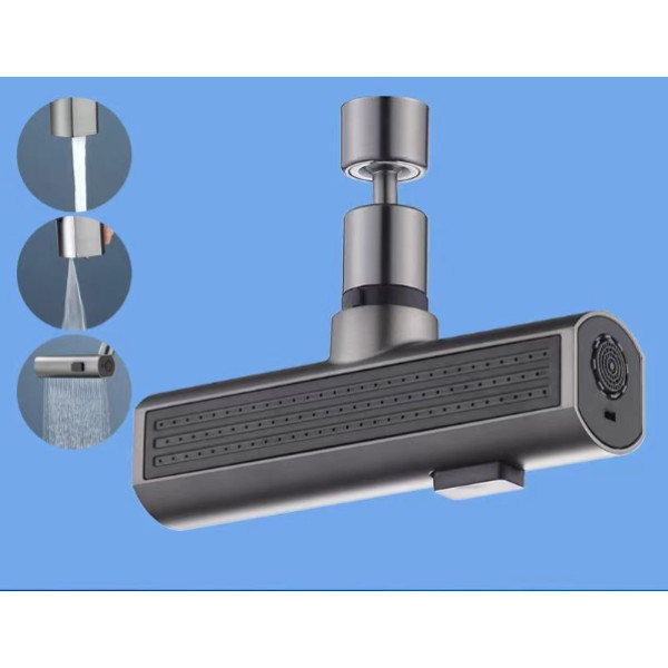 Насадка на кран для змішувача на кухню SHOWER HEAD поворотна на 360гр аератор для кріплення до водопровідного крана