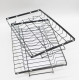 Дворівнева настільна сушарка для зберігання посуду Kitchen rack металеве кухонне сушіння органайзер