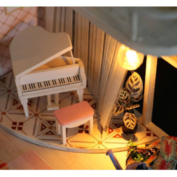 Румбокс конструктор Ляльковий будинок 3D «Anna Pink Melody», DIY румбокс для дівчаток