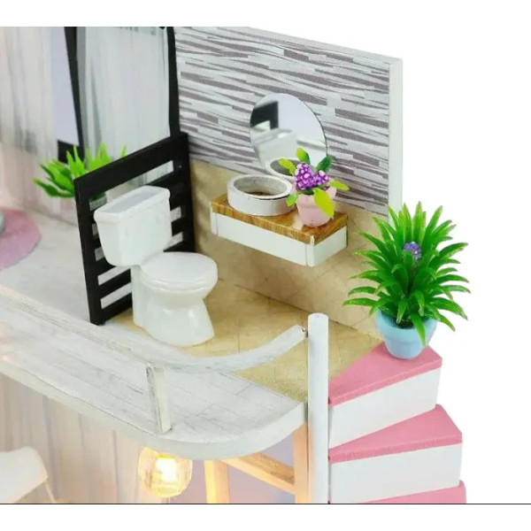 Румбокс конструктор Ляльковий будинок 3D «Anna Pink Melody», DIY румбокс для дівчаток