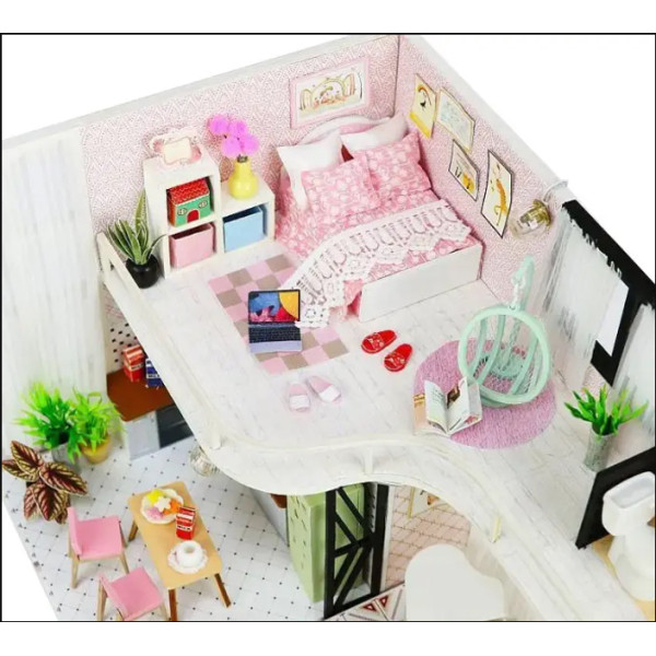 Румбокс конструктор Ляльковий будинок 3D «Anna Pink Melody», DIY румбокс для дівчаток