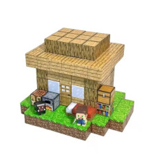 Магнітний конструктор з кубиків Будинок з цегли 122 деталі Minecraft Magnetic Cube Цеглинки кубики майнкафт