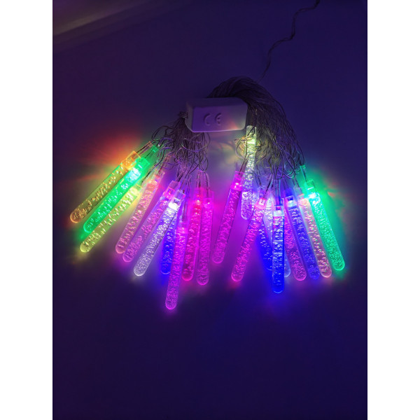 Світлодіодна гірлянда Бурульки 5 метрів 20 LED кольорова, 220V,  гірлянда з бурульками