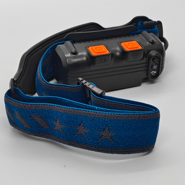 Налобний ліхтарик W690 з датчиком руху, з зарядкою від usb акумуляторний, 6 режимів, червоне світло