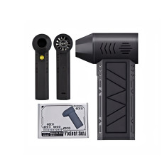 Турбовентилятор міні акумуляторний USB 13см з підсвіткою Violent fan з регулюванням швидкості