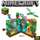Лего, конструктор для мальчика, Майнкрафт, Minecraft Зеленая крепость с LED подсветкой 866 деталей