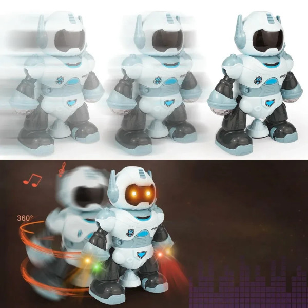 Музичний робот із підсвічуванням Інтерактивний робот-танцюрист, Rotating Robot, Розумний робот для дітей