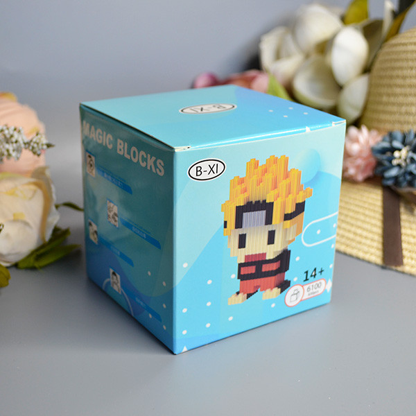 Конструктор 3D Magic Blocks у формі "Мультгерої" Наруто 12 см 630 деталей