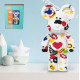 Конструктор Magic Blocks 4300 деталей у формі ведмедика Bearbrick "French kisses" Конструктор 3д наноблок