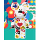 Конструктор Magic Blocks 4300 деталей у формі ведмедика Bearbrick "French kisses" Конструктор 3д наноблок