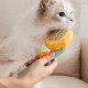 Щітка для вичісування шерсті Pet Brush для хатніх тварин самоочисна, Гребінець від тріскачки для котів і