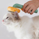 Щітка для вичісування шерсті Pet Brush для хатніх тварин самоочисна, Гребінець від тріскачки для котів і