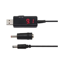 Кабель для живлення wi-fi роутера 9v 12v USB від повербанка з екраном, Шнур для роутера спідниця вай фай tp link