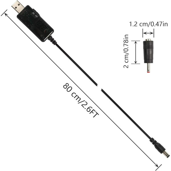 Кабель для живлення wi-fi роутера 9v 12v USB від повербанка з екраном, Шнур для роутера спідниця вай фай tp link