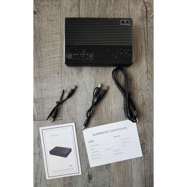 Портативний ДБЖ Jiageng з місткістю 14000 mAh UPS для Wi-Fi роутера Упс 24 вольти Павербанк для роутера 24вольт