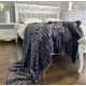 Плед-покрывало Шарпей 200 x 220 см 4 см королевский евро теплый темно-серый цвет из микрофибры