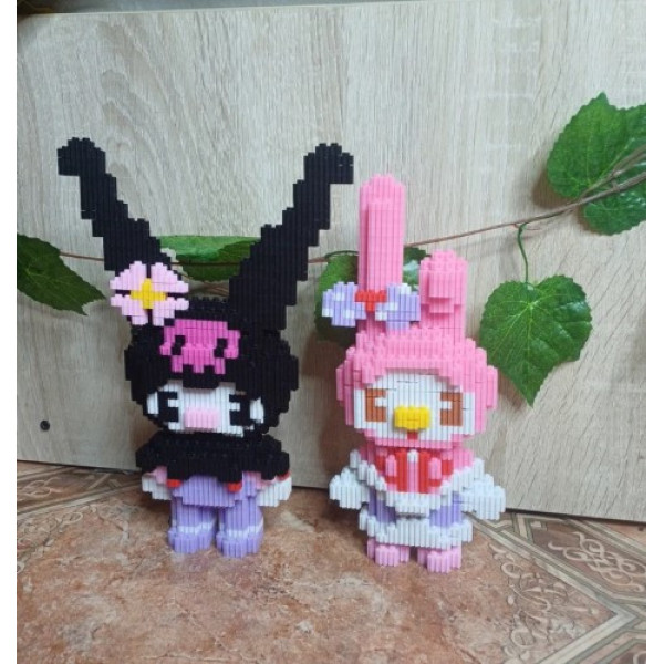 Конструктор Мелоді 25 см 3D Magic Blocks My Melody з мініблоків, наноблок 3D дитячі конструктори