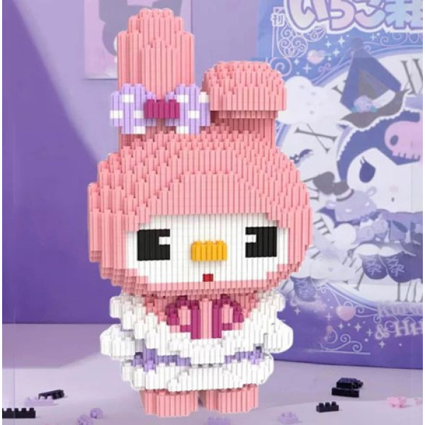 Конструктор Мелоді 25 см 3D Magic Blocks My Melody з мініблоків, наноблок 3D дитячі конструктори