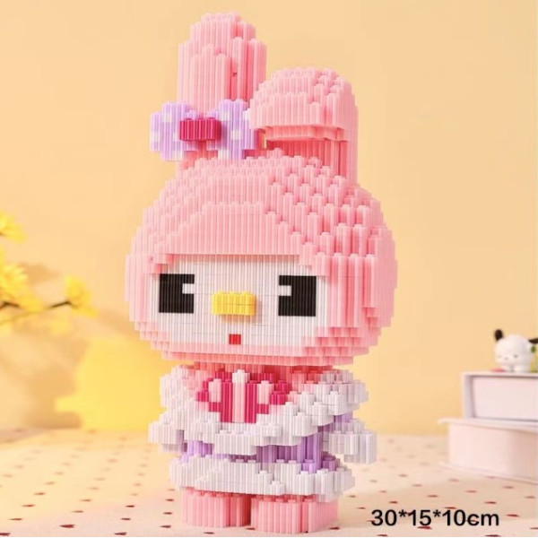 Конструктор Мелоді 25 см 3D Magic Blocks My Melody з мініблоків, наноблок 3D дитячі конструктори
